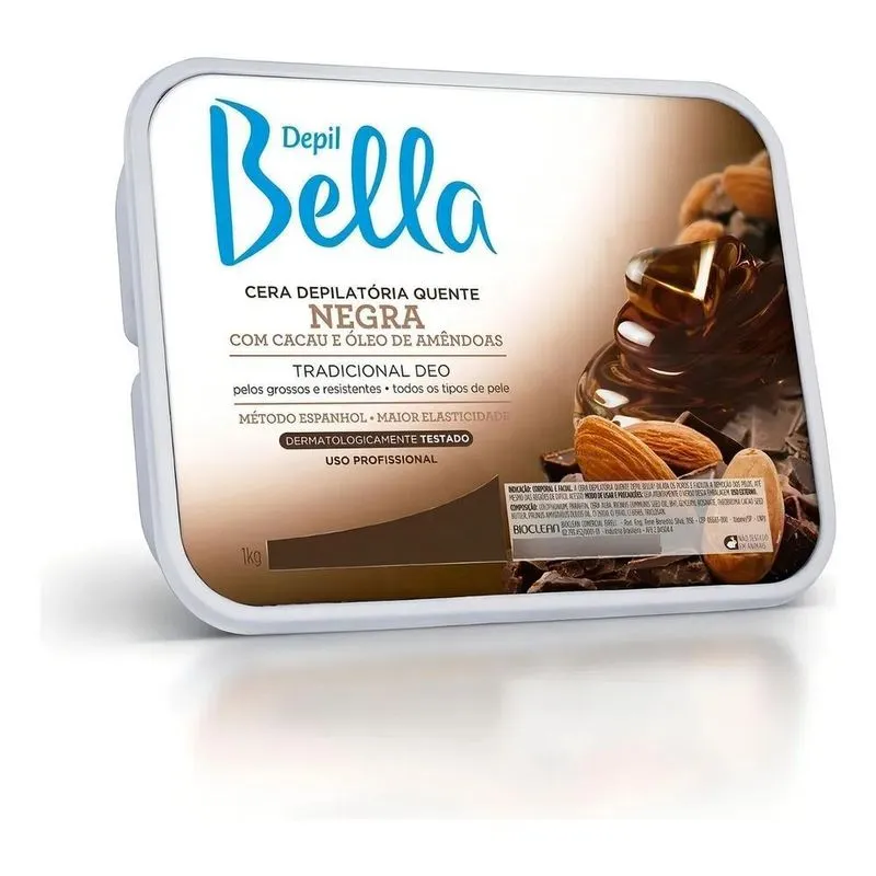 Cera Quente Em Barra Depil Bella Negra Deo 1kg