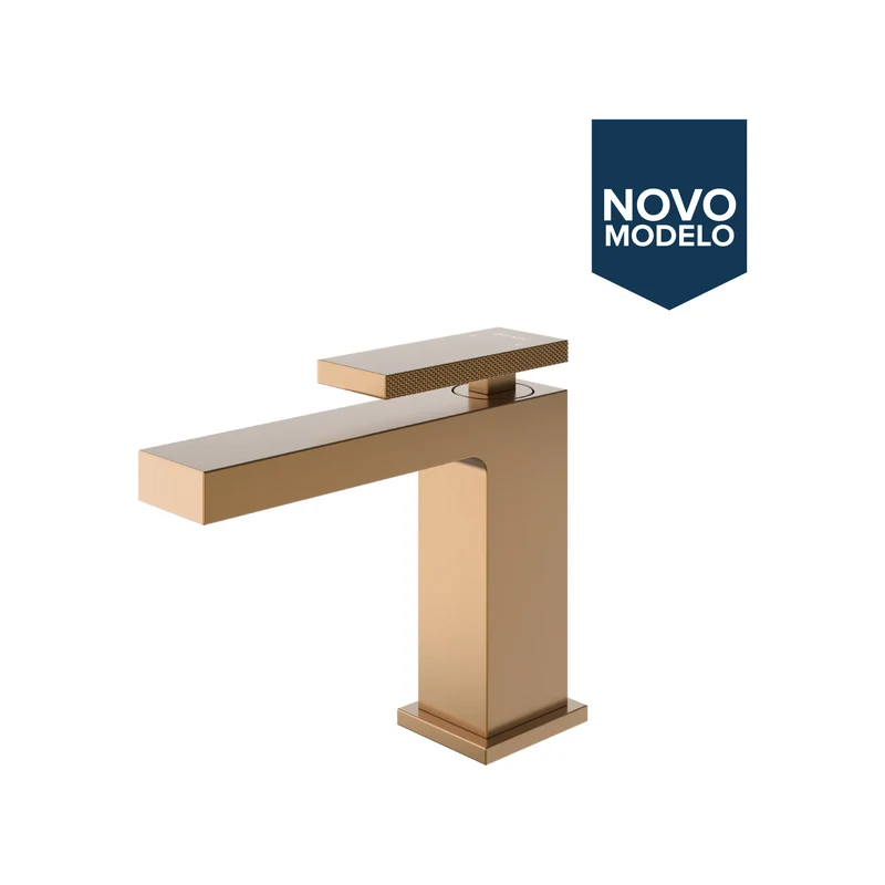 MISTURADOR MONOCOMANDO VENZA MAX BAIXO ROSE ESCOVADO