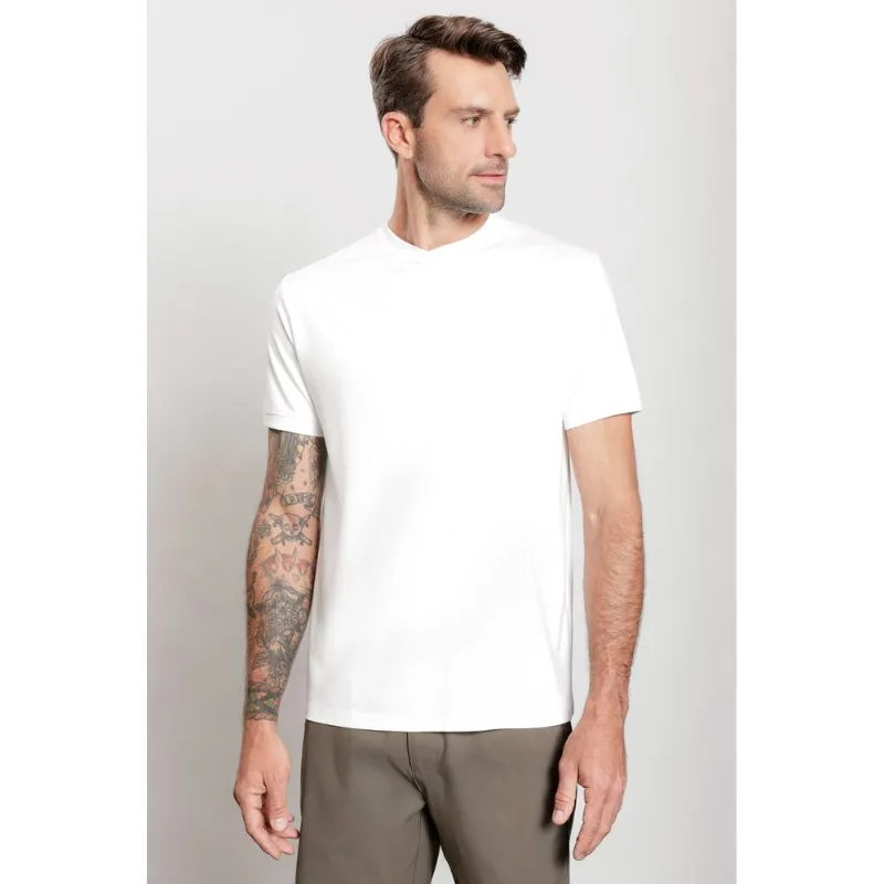 Camiseta Manga Curta Soft Duo Branco Polar - M