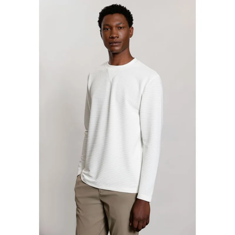 Camiseta Manga Longa Stripes Branco Polar - XGG