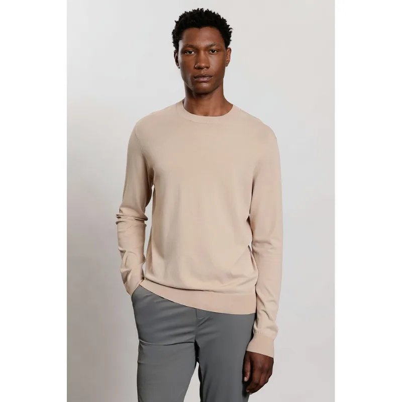 Suéter Manga Longa Tricot Rayon Sense Camel - P