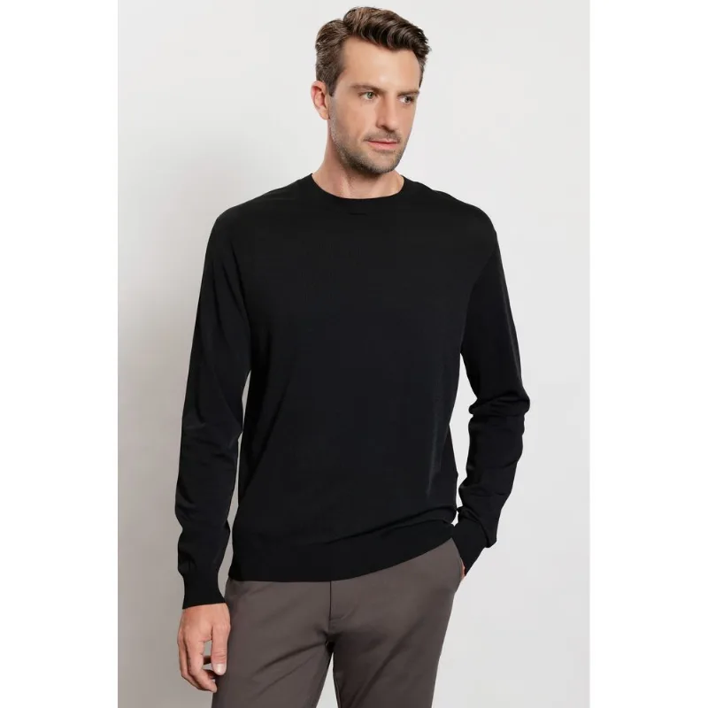 Suéter Manga Longa Tricot Rayon Sense Preto - G