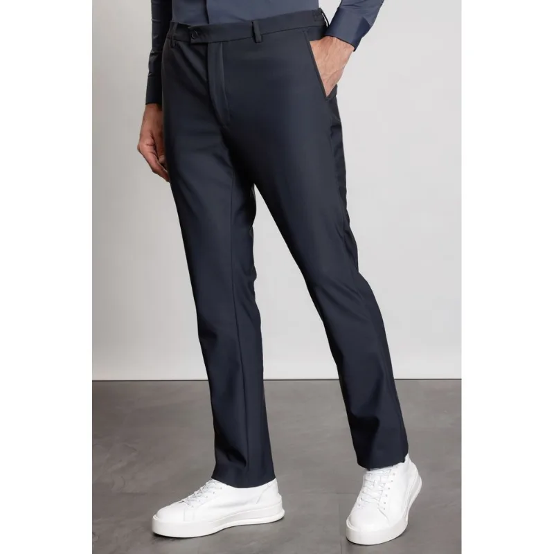 Calça Alfaiataria Flex Marinho - 46