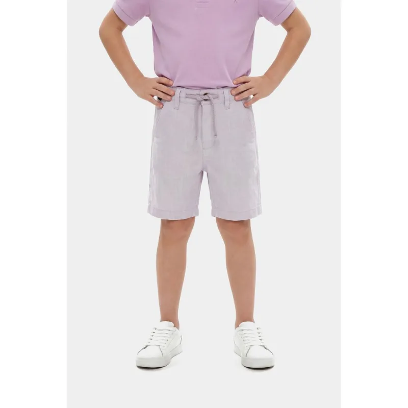 Bermuda Chinho Flamê Infantil Colors Lilas - 34