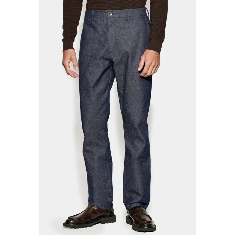 Calça Jeans Regular Chino No Wash Azul Escuro - 50