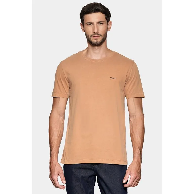 Camiseta Manga Curta Lavada Básica Ferrugem 117 - XGG