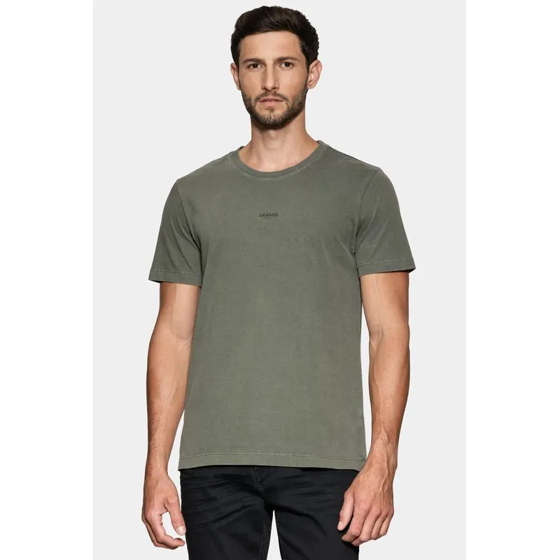 Camiseta Manga Curta Estampa Frente Lavada Militar 117 - XXG