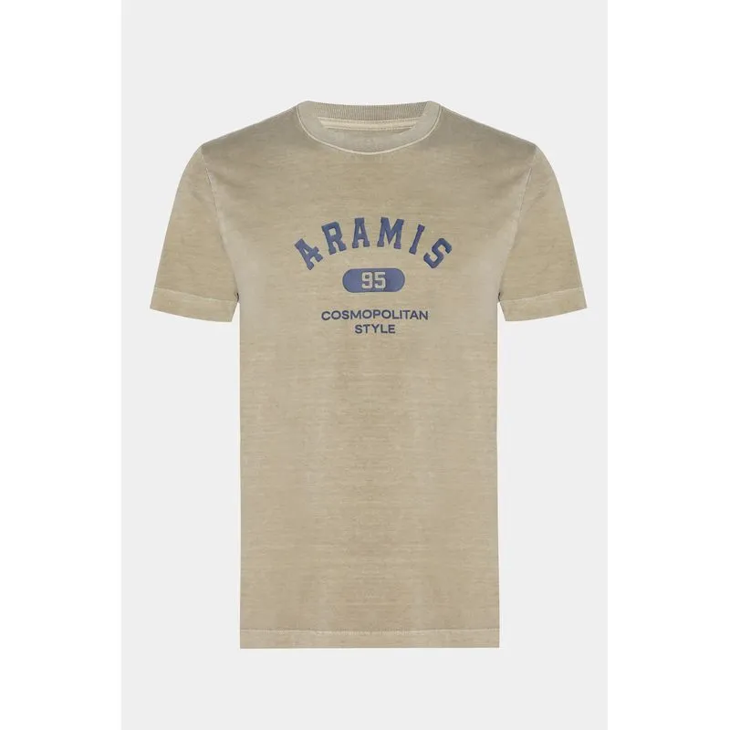 Camiseta Manga Curta Lavada Estampa Craquele Fendi 117 - P