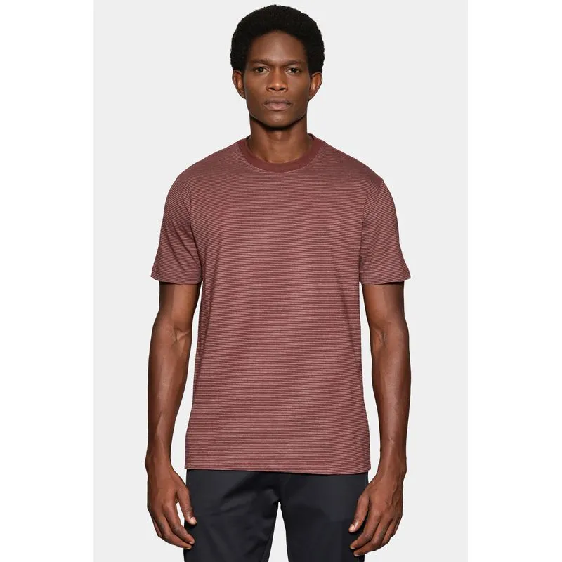 Camiseta Manga Curta Básica Listra Merlot 117 - XXG