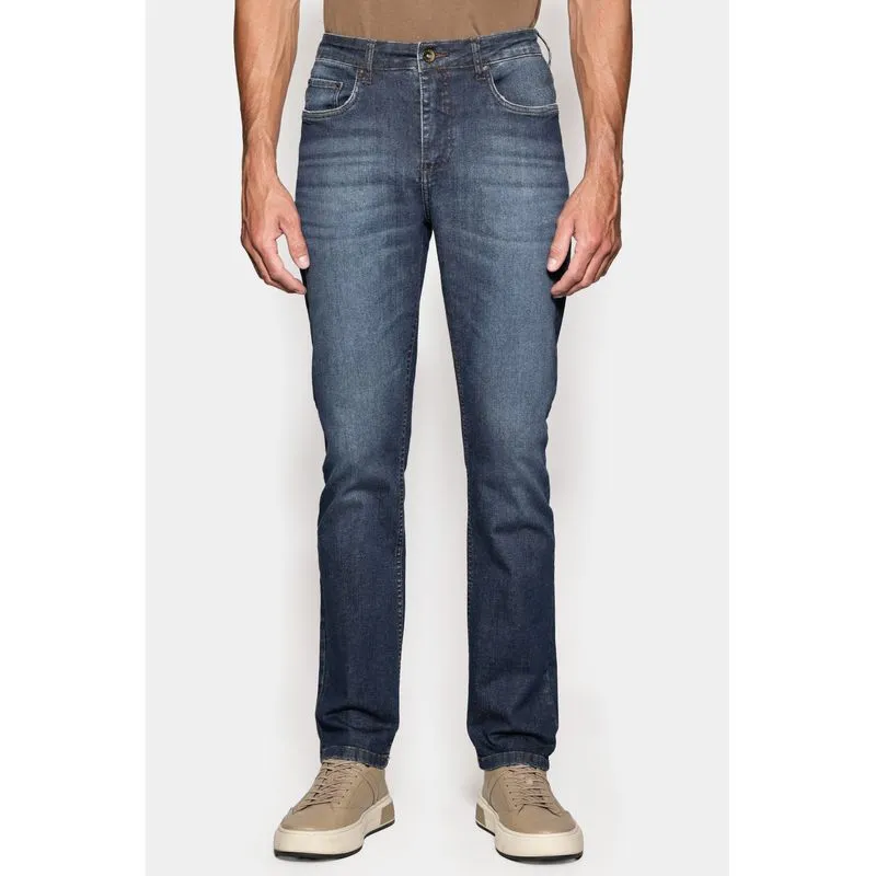 Calça Jeans Slim Intense Flex Azul Escuro - 40