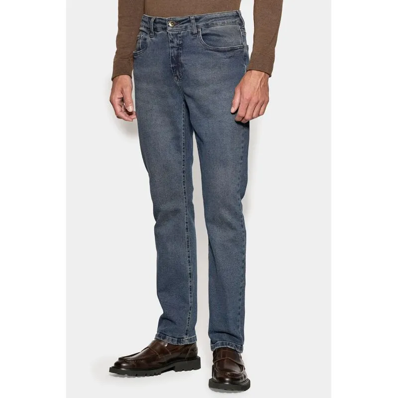 Calça Jeans Regular Flex&Form Azul Escuro - 52