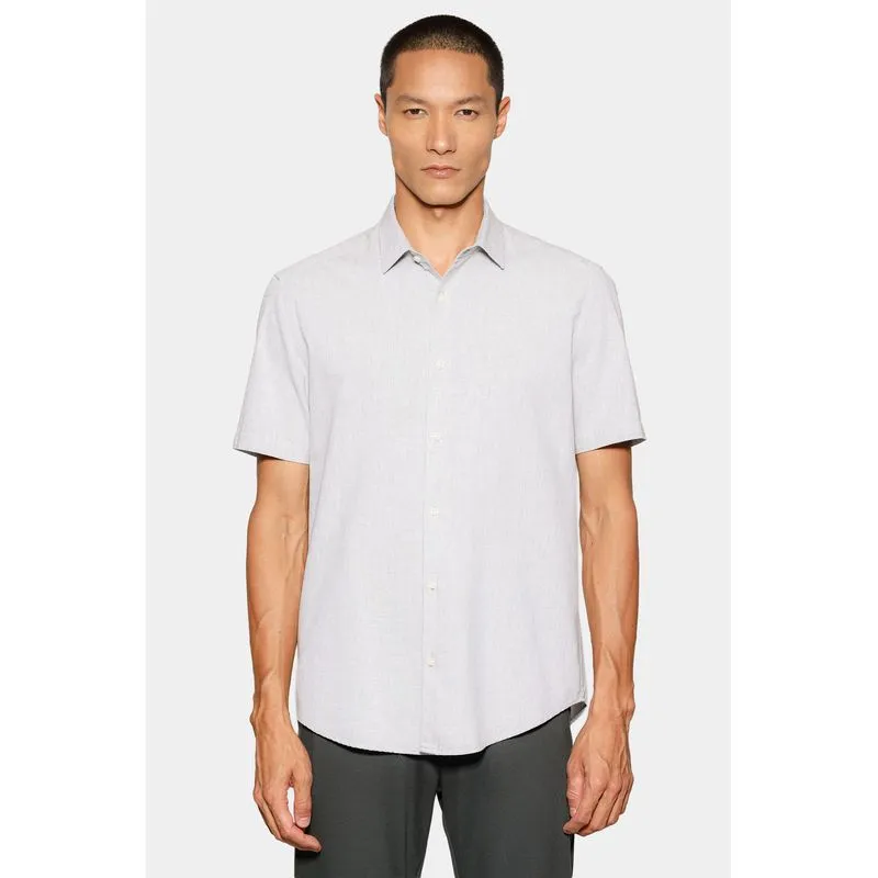 Camisa Marca Curta Slim Algodao Modal Boa Vista Verde Pistache - M