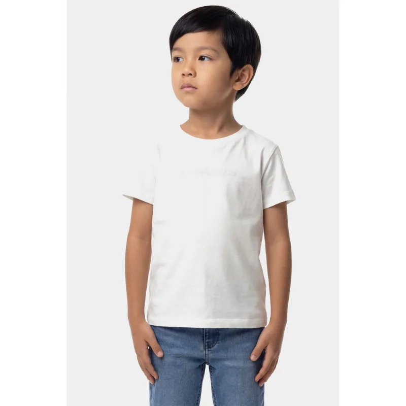 Camiseta Manga Curta Infantil Silk Off White - 6
