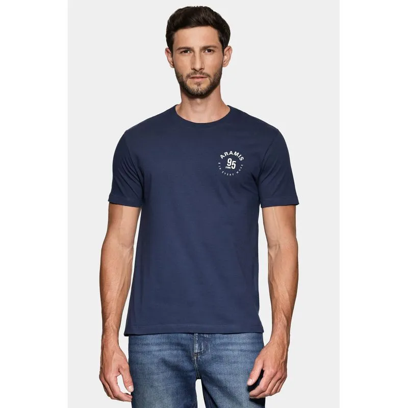 Camiseta Manga Curta Estampa Aramis Circular Noite - G