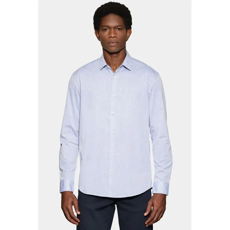 Camisa Manga Longa Slim em Algodão Willis Royal - G