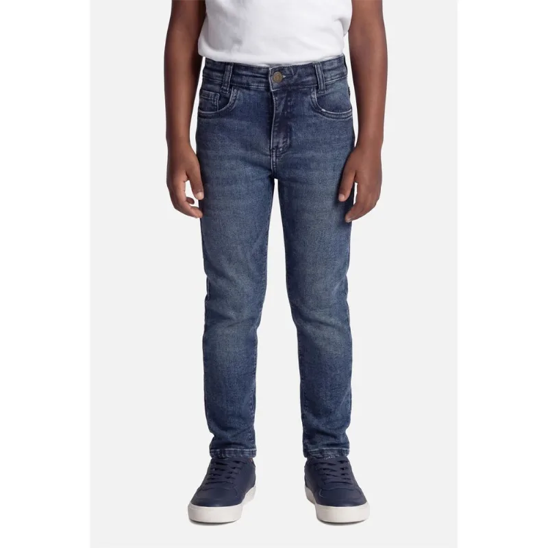 Calça Jeans Infantil Azul Escuro - 2