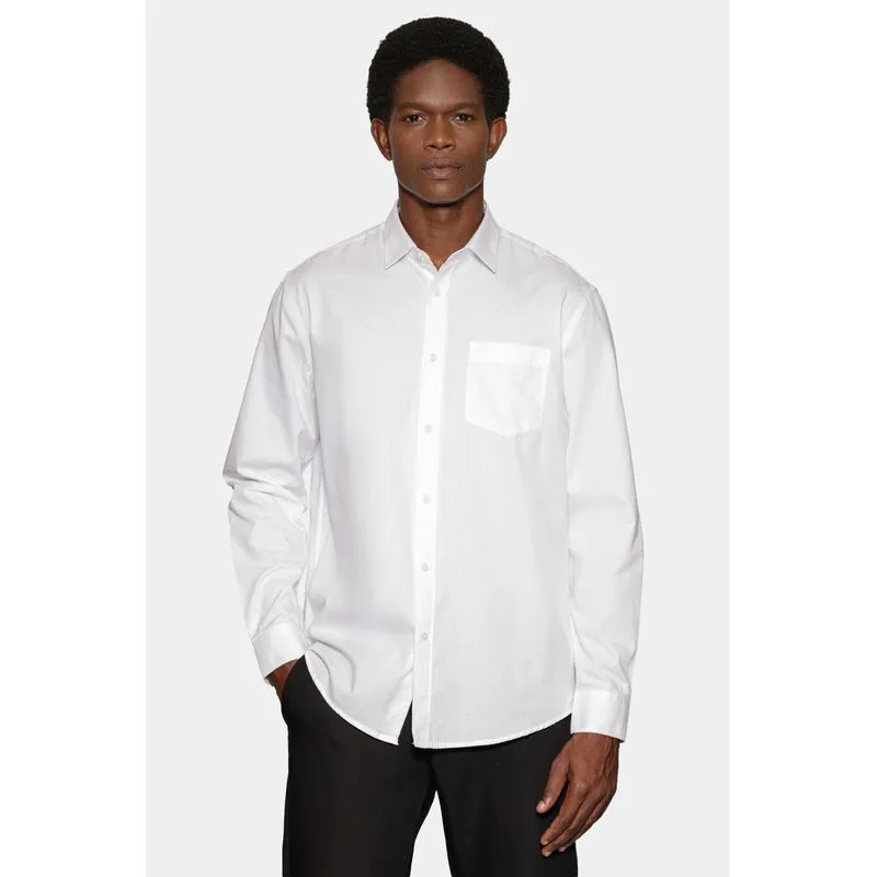 Camisa Manga Longa Regular Algodão Mescla Lotte Branco - P