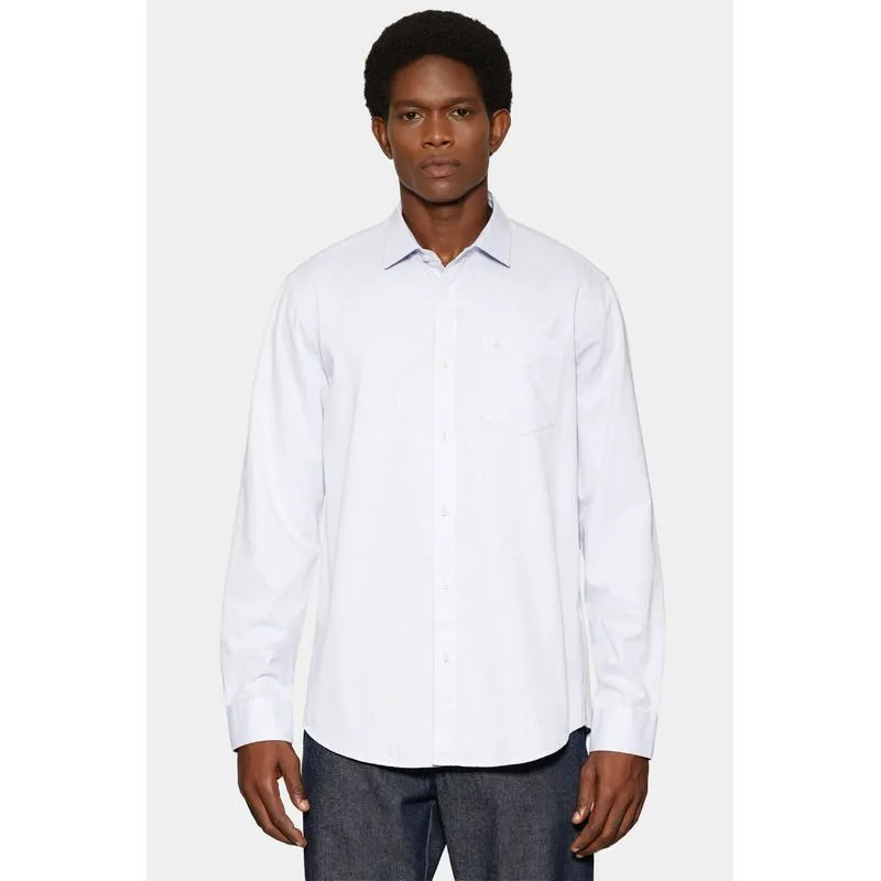 Camisa Manga Longa Regular Algodão Mescla Lotte Azul - XGG