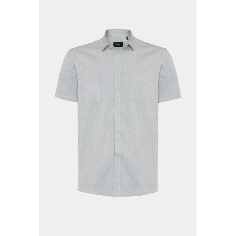 Camisa Manga Curta Regular Cb Algodao Mescla Lotte Verde Escuro - P
