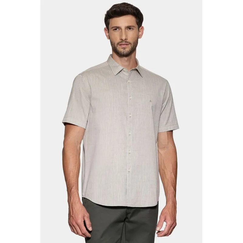 Camisa Manga Curta Regular Loop Flame Bosco Verde Mescla - M