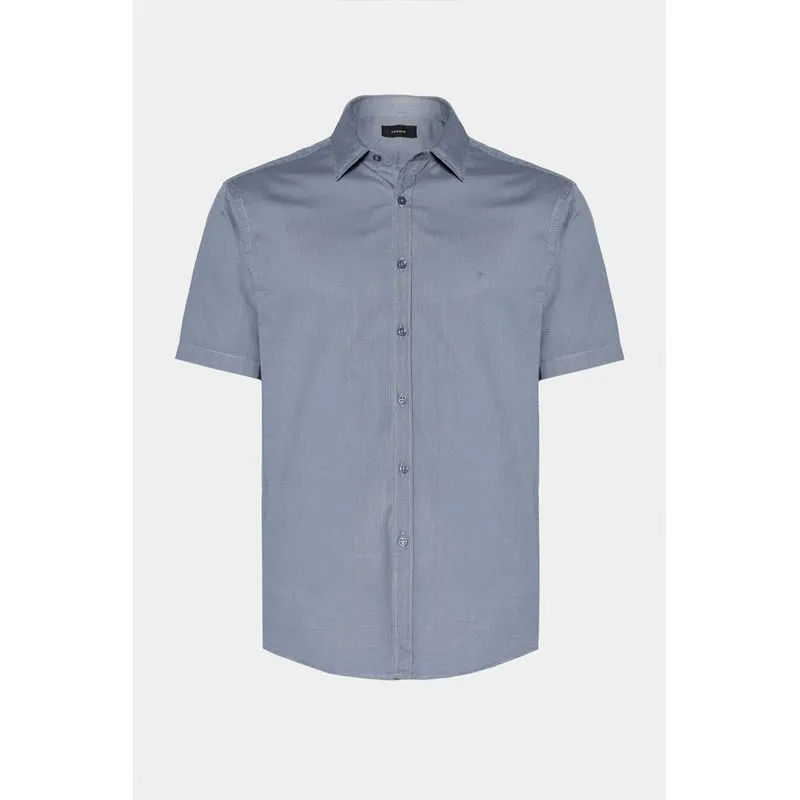 Camisa Manga Curta Regular Loop Flame Bosco Azul Indigo - XXG