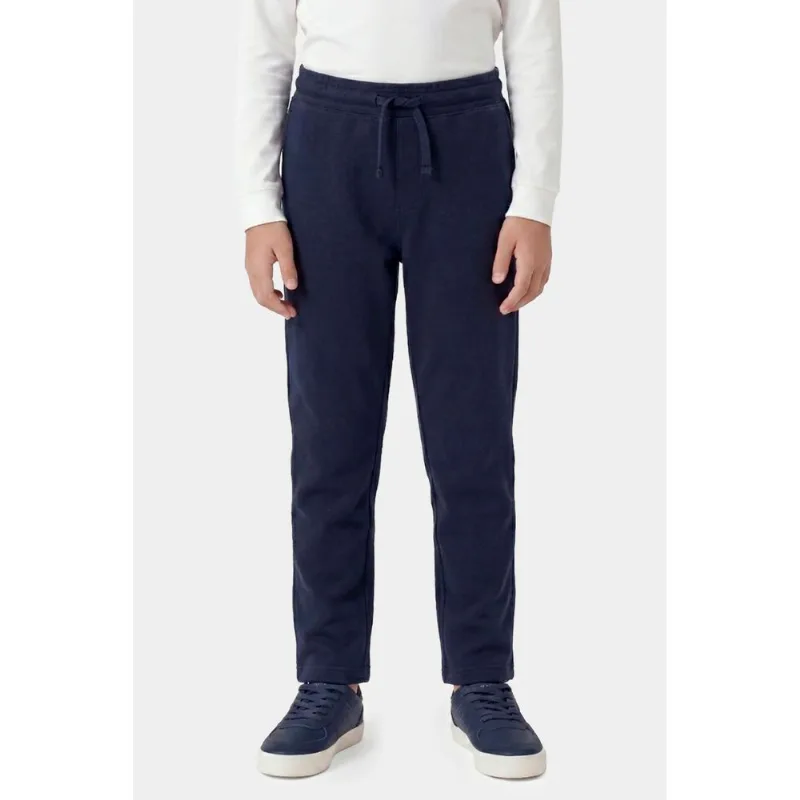Calça Infantil Moletom Com Bolso Marinho - 10