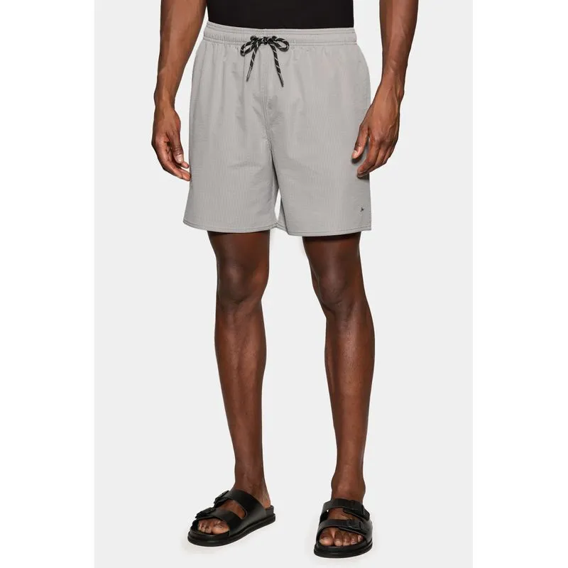 Shorts Elastico Maquinetado Ribana Chumbo - M