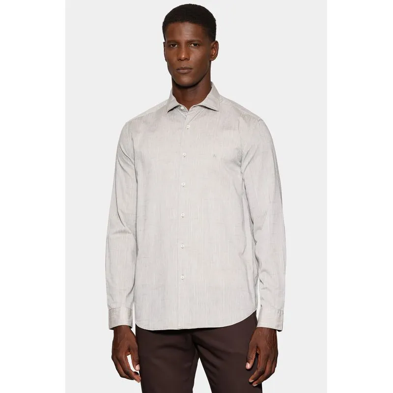 Camisa Manga Longa Slim Flame Bosco Verde Mescla - M