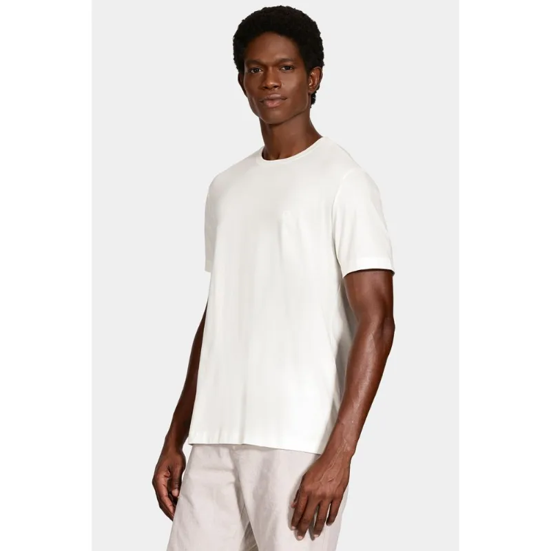 Camiseta Manga Curta Algodão Peruano Off White - P