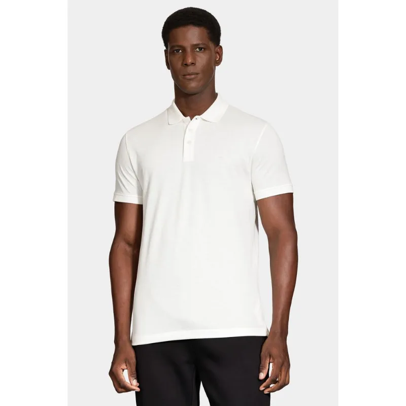 Polo Manga Curta Piquet Peruano Off White - G