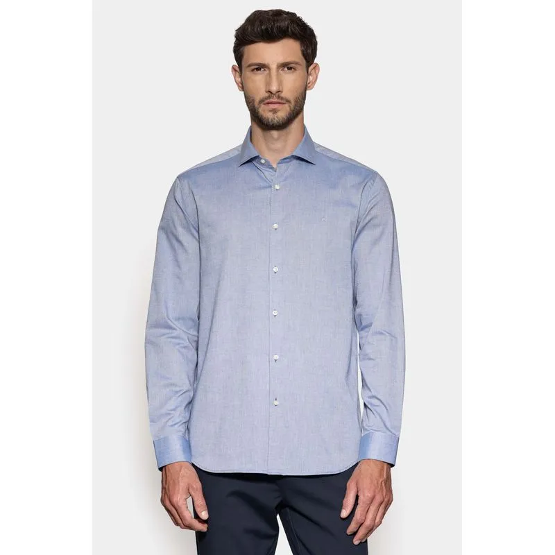 Camisa Manga Longa Regular Oxford 50 Viadutus Azul Medio - XGG