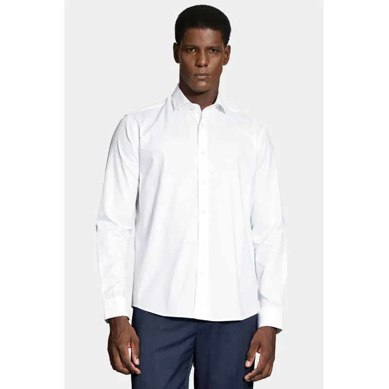 Camisa Slim Fio 50 Egipcio Petronas Branco - G
