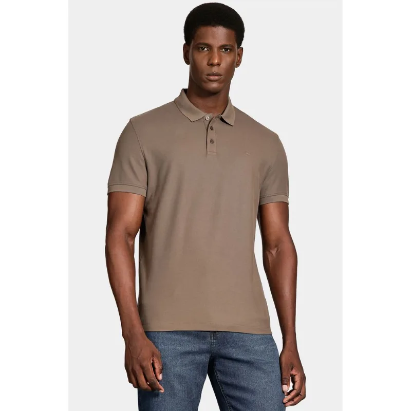 Polo Manga Curta Cotton Piquet Basic Castor - M