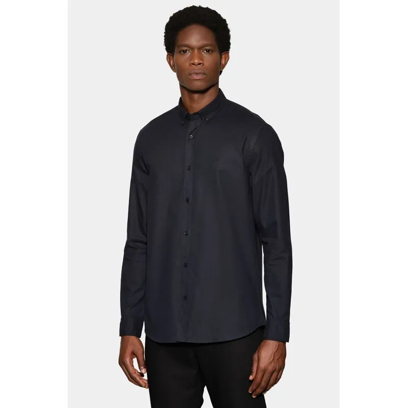 Camisa Manga Longa Slim Oxford Planalto Bdnw Marinho - M