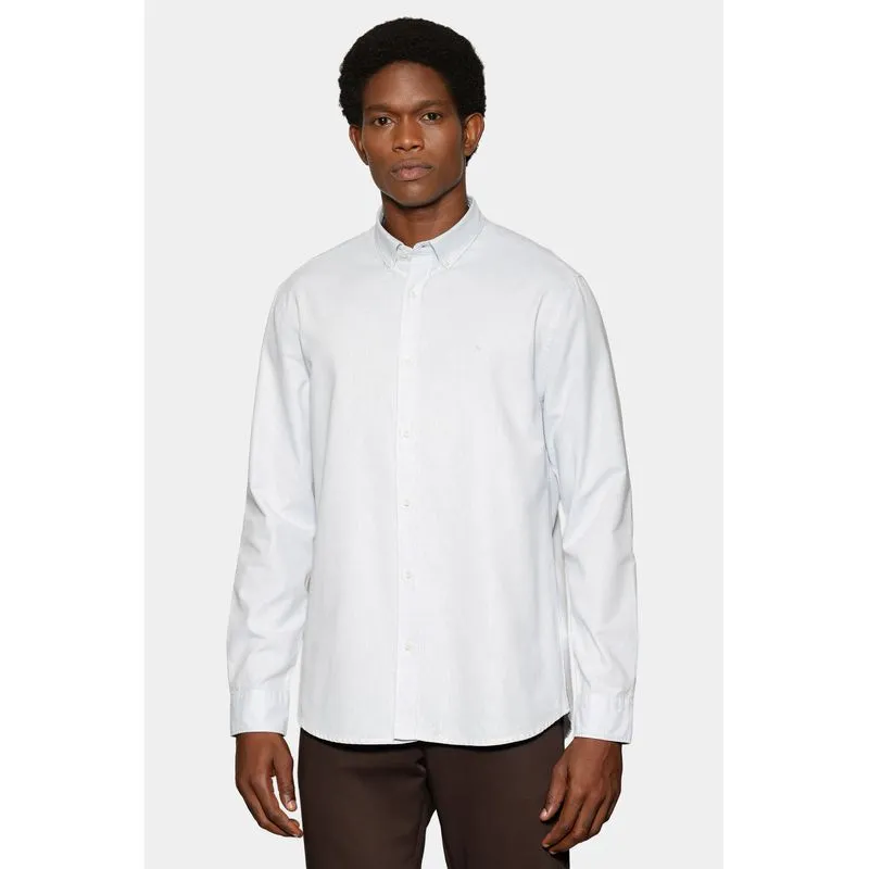 Camisa Manga Longa Slim Oxford Planalto Bdnw Azul Celeste - GG