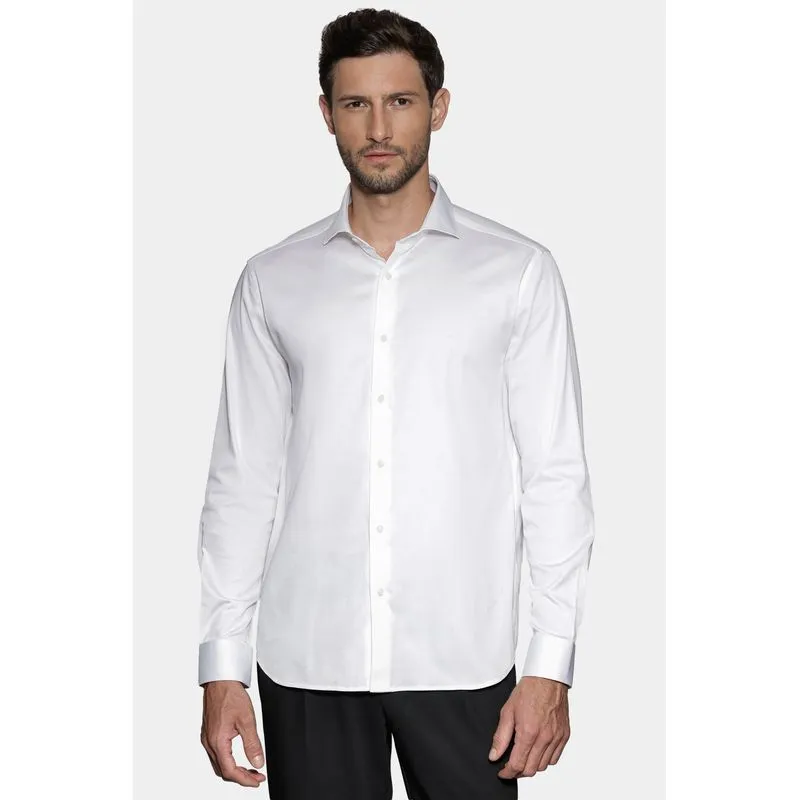 Camisa Manga Longa Slim Cetim St Hudson 2 Branco - M