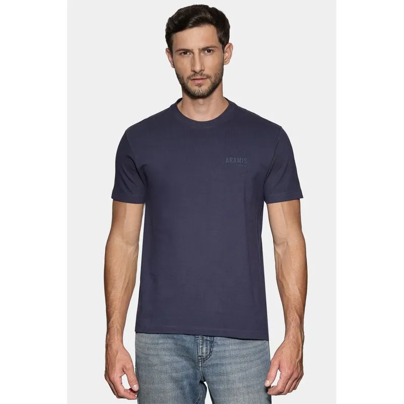 Camiseta Manga Curta Estampa Designed Navy - XGG