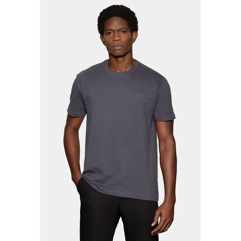 Camiseta Manga Curta Estampa Designed Antracite 117 - XGG