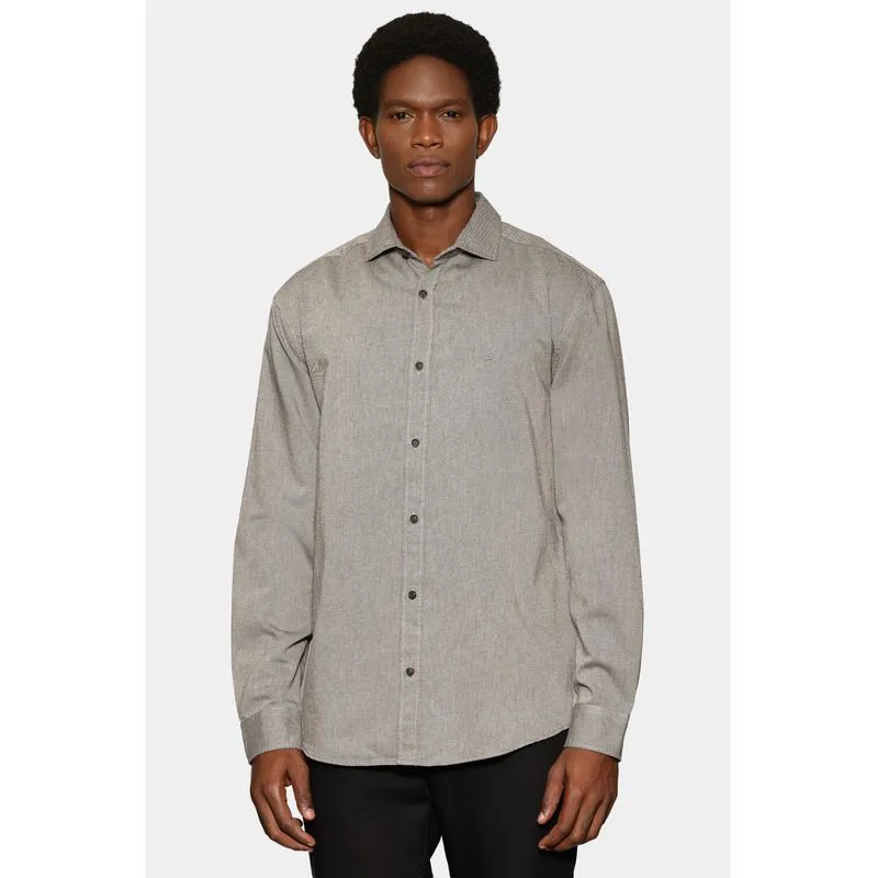 Camisa Manga Longa Regular Sarja Flat Preto - G