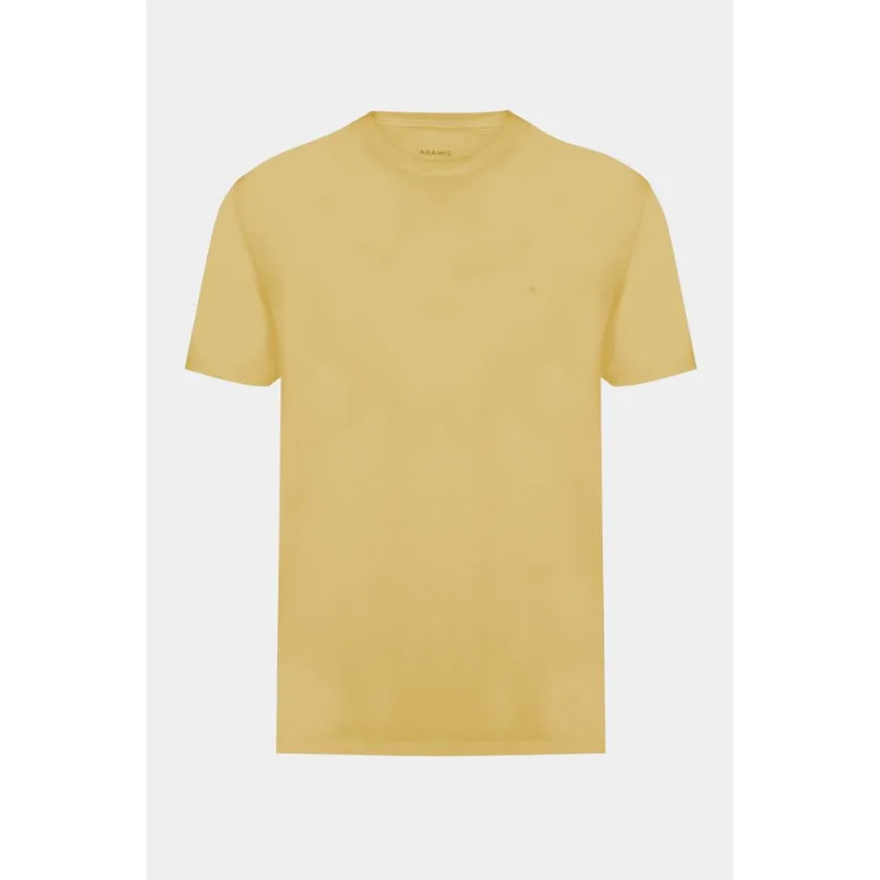 Camiseta Manga Curta Básica Mostarda - M