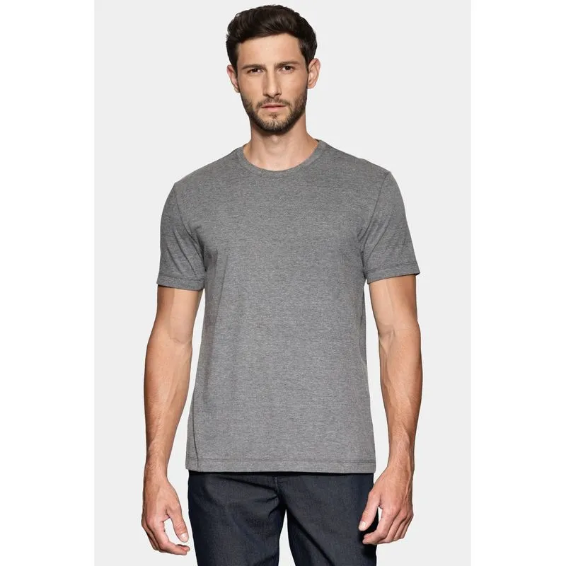 Camiseta Manga Curta New Basic Grafite Mescla - G