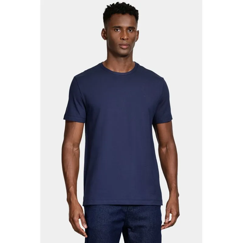 Camiseta Manga Curta Piquet Comfort Marinho - GG