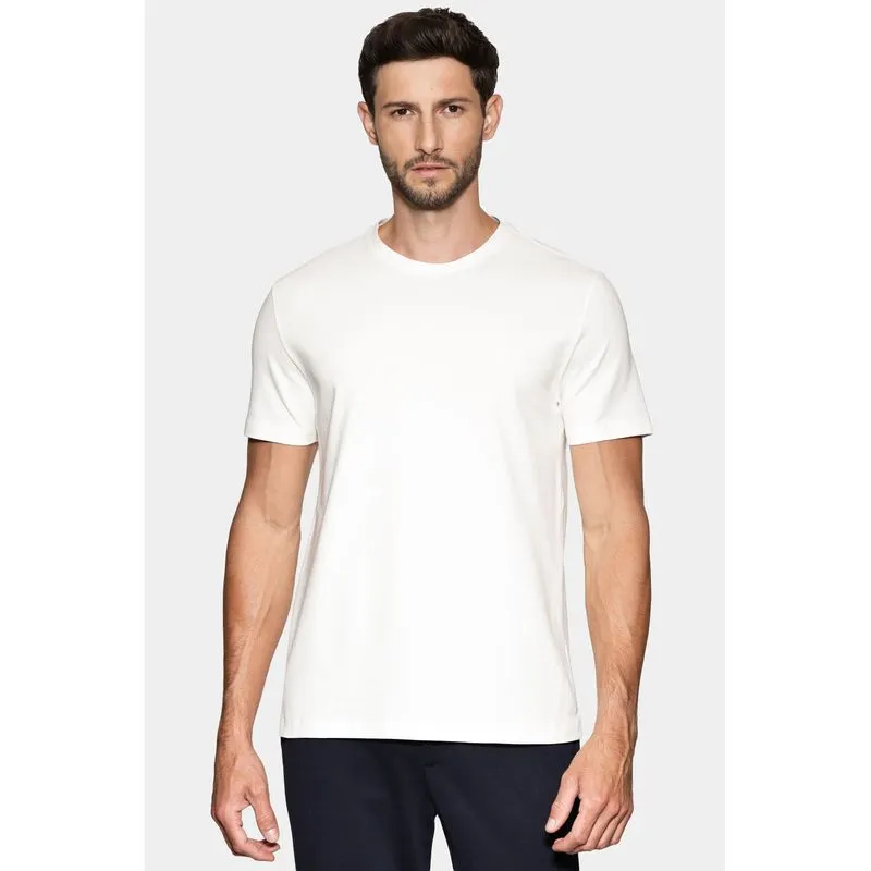 Camiseta Manga Curta Piquet Comfort Off White - GG