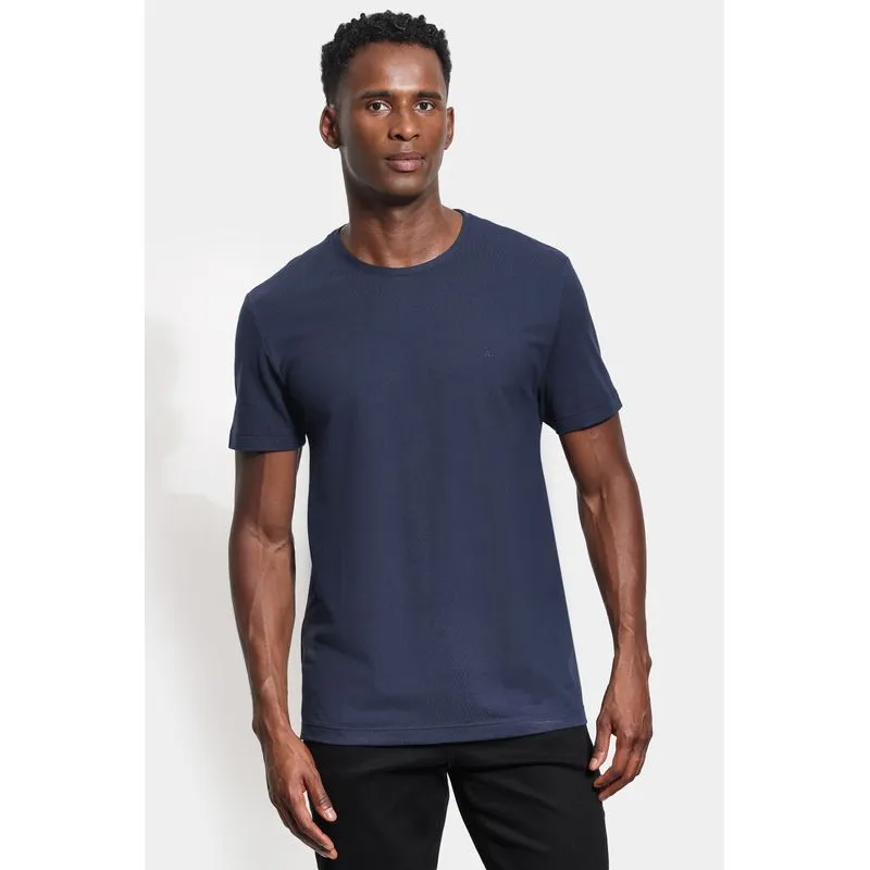 Camiseta Manga Curta Piquet Comfort Navy - XGG
