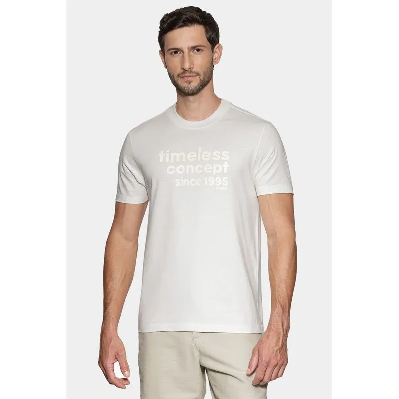 Camiseta Manga Curta Estampa Timeless Off White - GG