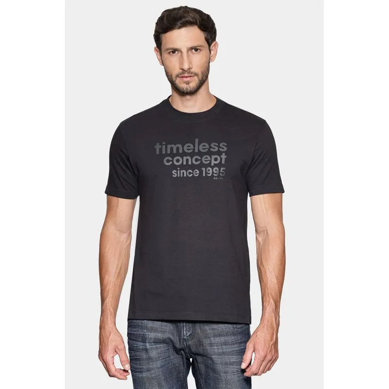 Camiseta Manga Curta Estampa Timeless Preto - XGG