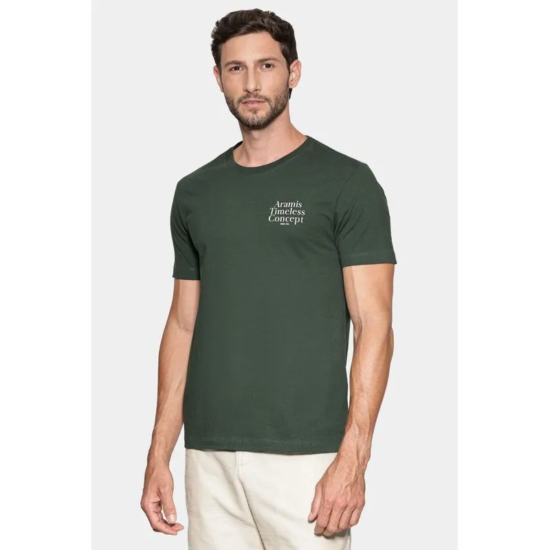 Camiseta Manga Curta Estampada Timeless Concept Verde Intenso 117 - GG