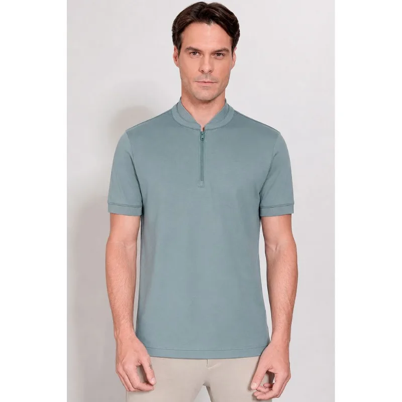 Polo Piquet Pima Performing Azul Jeans - P