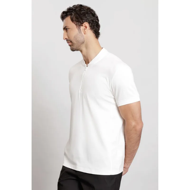 Polo Piquet Pima Performing Branco Polar - P