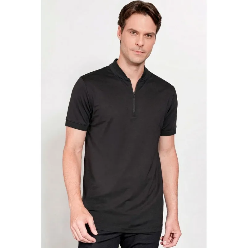 Polo Piquet Pima Performing Preto - G